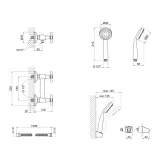Смеситель для душа Lidz Dominox 363 (с душевым гарнитуром) Chrome (SD00041211) Фото - 5
