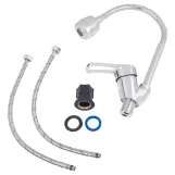 Змішувач для кухні Lidz Agata 008F4 з гнучким виливом (k40) LDAGA008F4CRM35126 Chrome Фото - 5