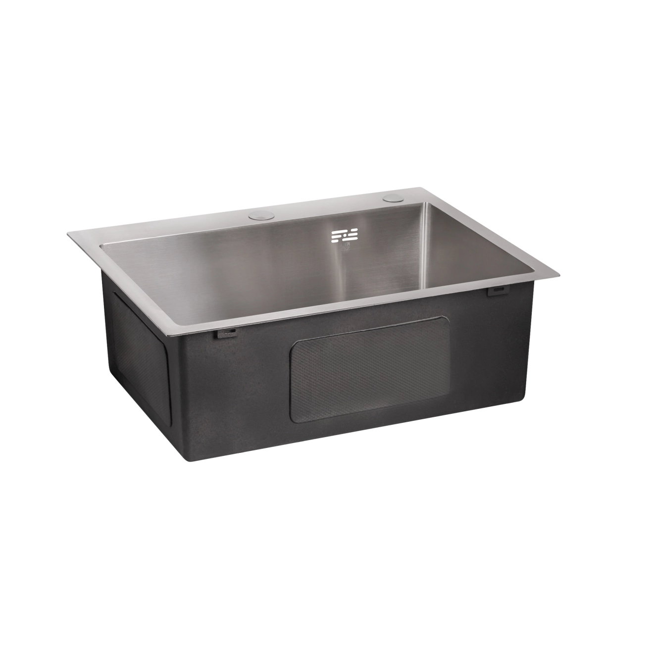 Мийка для кухні інтегрована Lidz Handmade H5845 (LDH5845BRU35384) Brushed Steel 3,0/1,0 мм Фото - 3