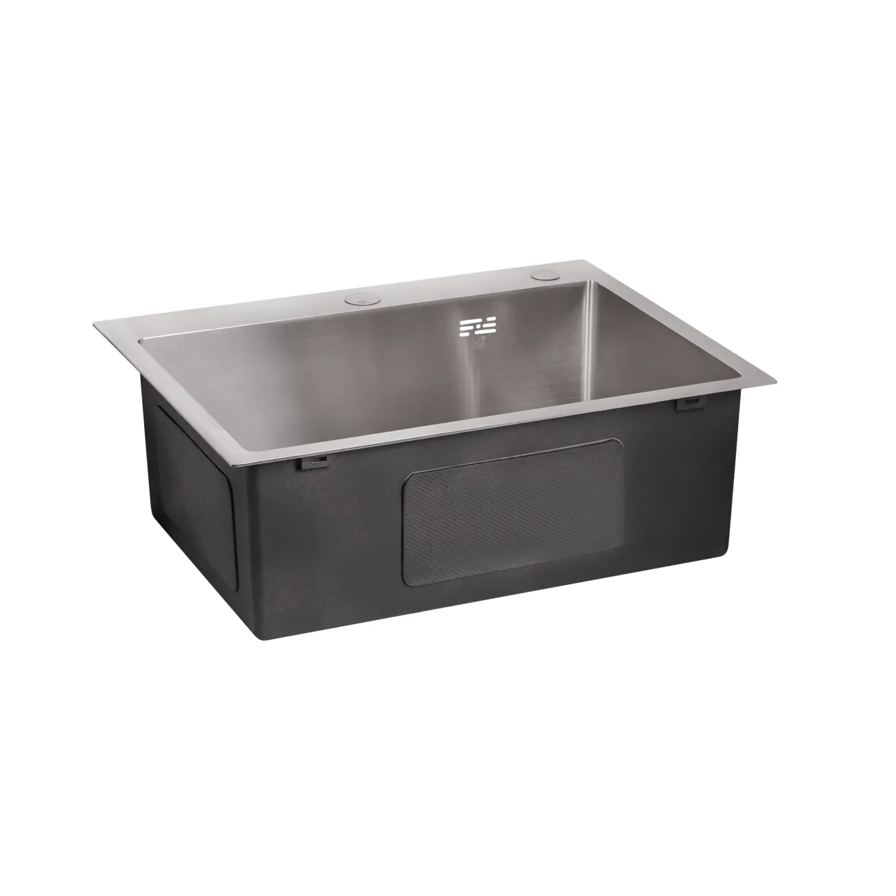 Мойка для кухни интегрированная Lidz Handmade H5845 (LDH5845BRU35384) Brushed Steel 3,0/1,0 мм Фото - 3