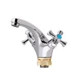 Змішувач для раковини Lidz Lamb 161F двохвентильний LDLAM161FCRM35446 Chrome Фото - 2