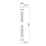 Шланг Lidz Niagara 03 1,5 м LDNIA03CRM35452 Chrome Фото - 3