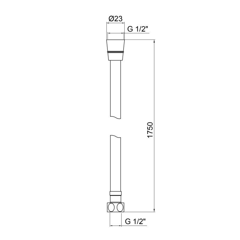Шланг Lidz Niagara 09 1,75 м LDNIA09CRM35459 Chrome Фото - 3