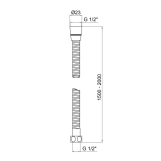 Шланг Lidz Niagara 12 1,5-2,0 м LDNIA12CRM35460 Chrome Фото - 3