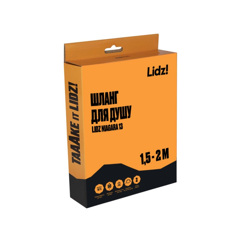 Шланг Lidz Niagara 13 1,5-2 м LDNIA13CRM35461 Chrome Фото - 1