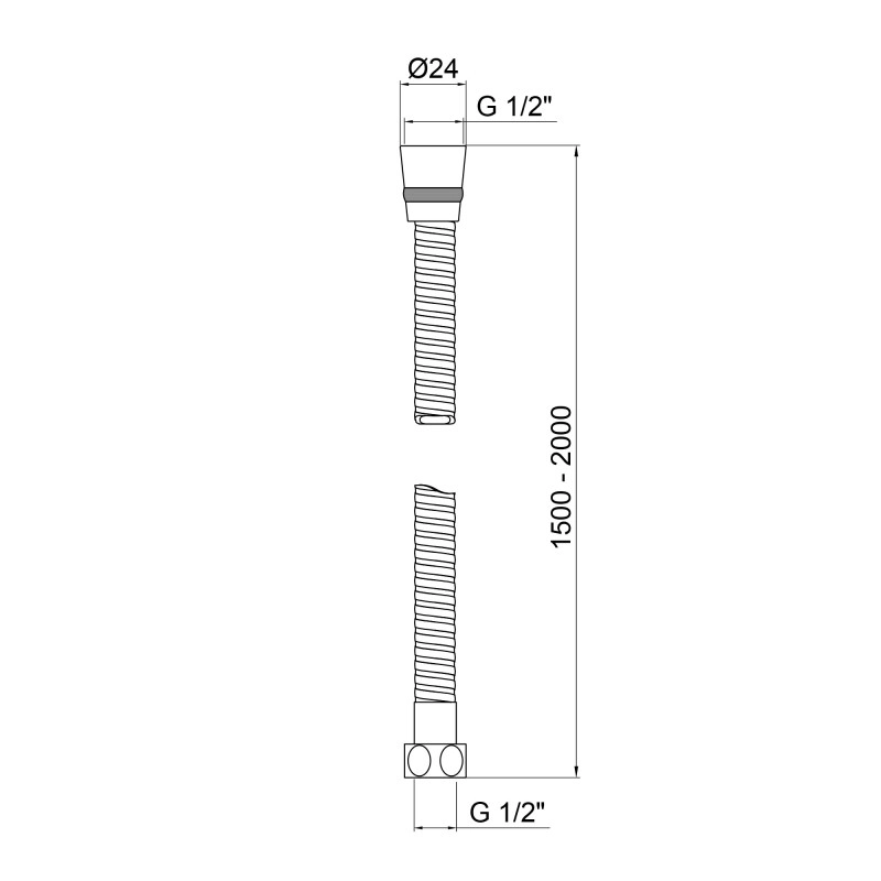 Шланг Lidz Niagara 13 1,5-2 м LDNIA13CRM35461 Chrome Фото - 3