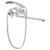 Смеситель для ванны Lidz Dominox 140 (с душевым гарнитуром) Chrome (SD00041632)
