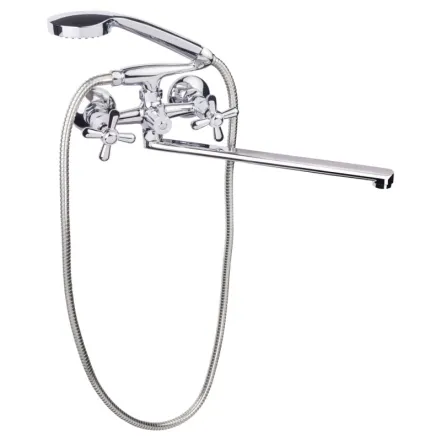 Смеситель для ванны Lidz Dominox 140 (с душевым гарнитуром) Chrome (SD00041632)