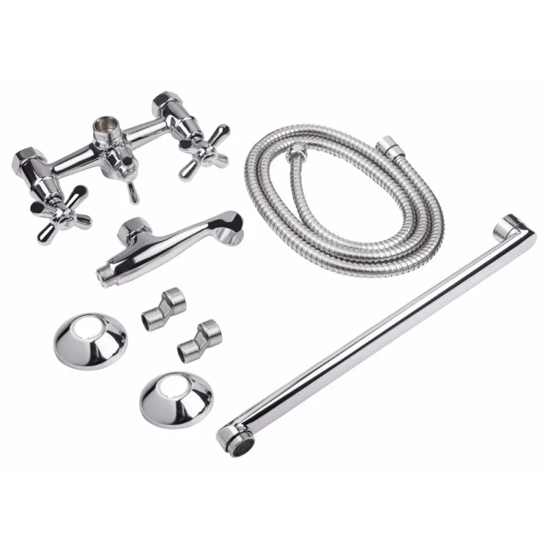 Змішувач для ванни Lidz Dominox 143 (з душовим гарнітуром) Chrome (SD00041633) Фото - 1
