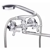Змішувач для ванни Lidz Dominox 143 (з душовим гарнітуром) Chrome (SD00041633) Фото - 4