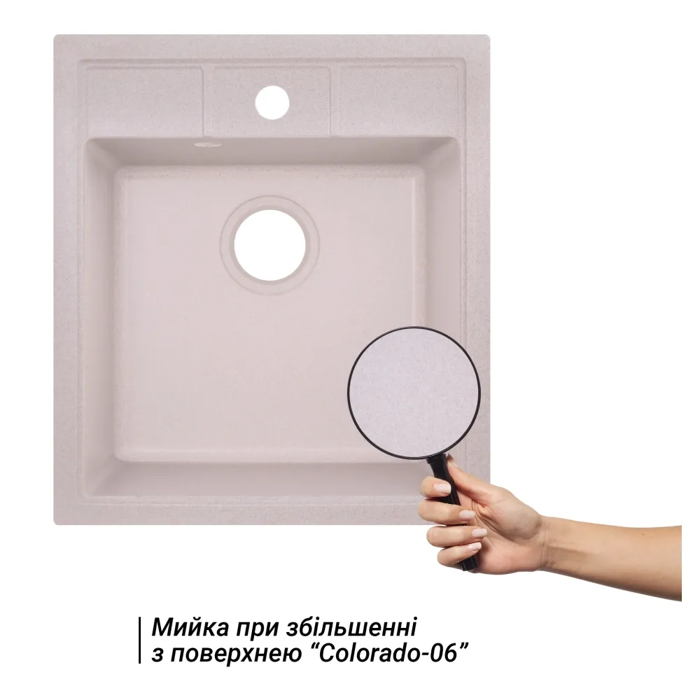 Кухонная мойка Lidz 460х515/200 COL-06 (LIDZCOL06460515200) Фото - 2