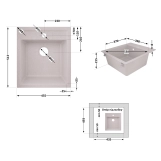 Кухонная мойка Lidz 460х515/200 MAR-07 (LIDZMAR07460515200) Фото - 1