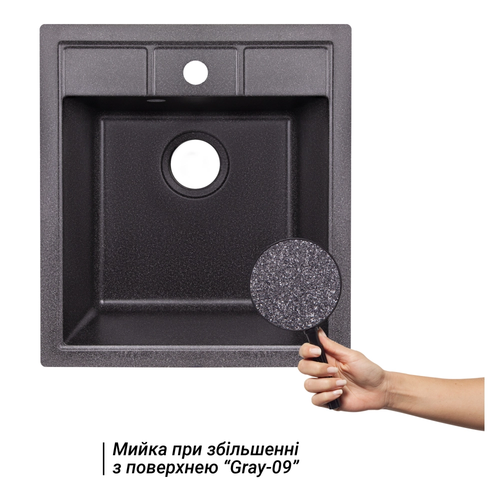 Кухонна мийка Lidz 460х515/200 GRF-13 (LIDZGRF13460515200) Фото - 2