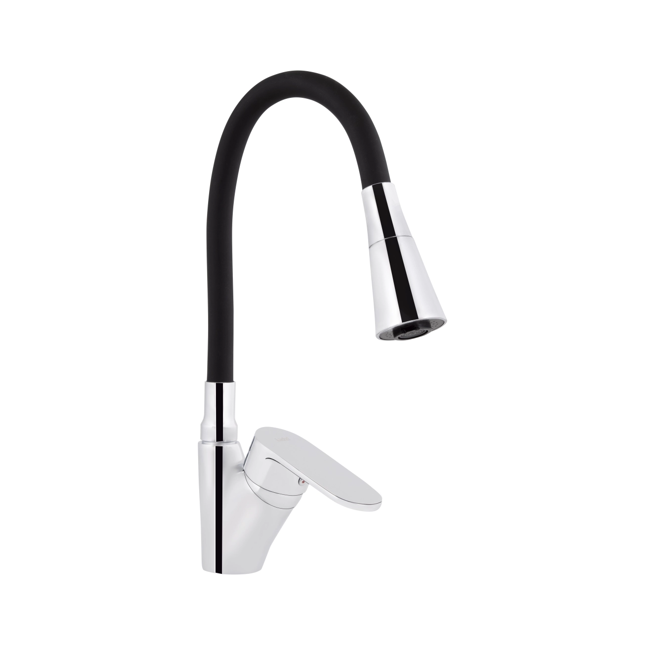 Смеситель для кухни Lidz Tani 007F3 с гибким изливом (k40) LDTAN007F3BCR37649 Chrome/Black