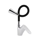 Змішувач для кухні Lidz Tani 007F3 з гнучким виливом (k40) LDTAN007F3BCR37649 Chrome/Black Фото - 2