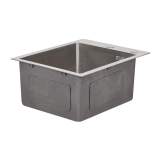 Мийка для кухні інтегрована Lidz Handmade H4050 (LDH4050BRU39258) Brushed Steel 3,0/1,0 мм Фото - 3