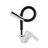 Смеситель для кухни Lidz Tani 008F3 с гибким изливом (k40) LDTAN008F3BCR39484 Chrome/Black Фото - 2