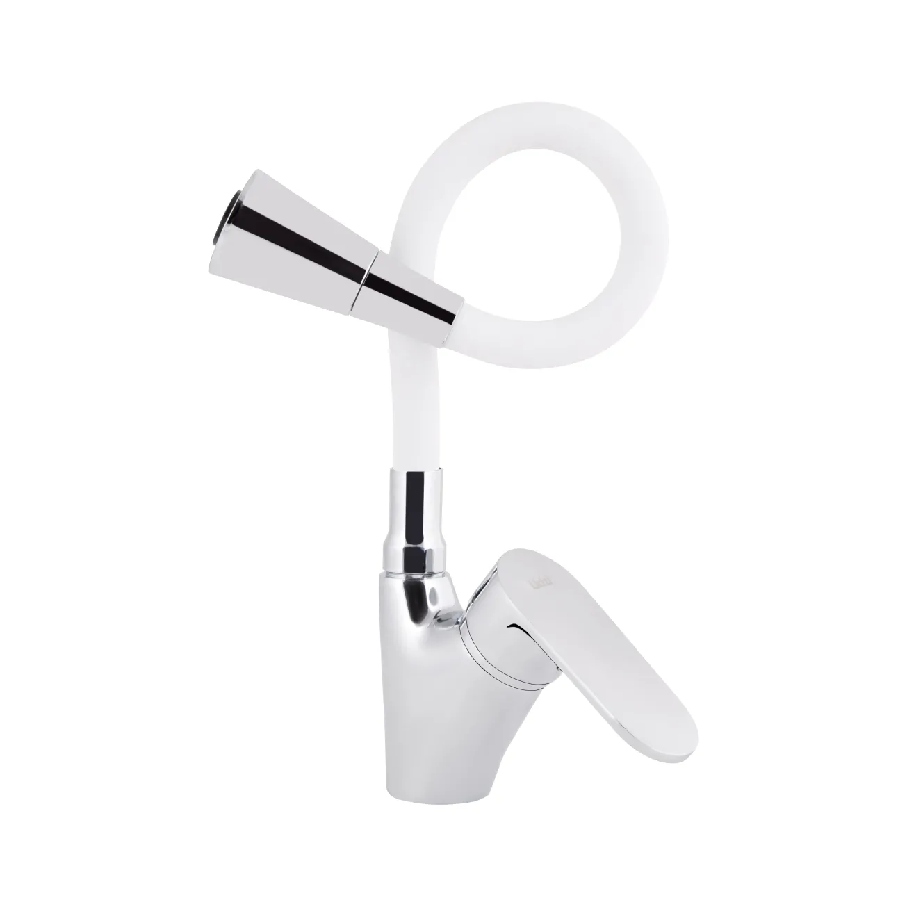 Смеситель для кухни Lidz Tani 007F3 с гибким изливом (k40) LDTAN007F3WCR40423 Chrome/White Фото - 2
