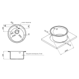 Кухонная мойка Lidz D510/200 ANT-15 (LIDZANT15D510200) Фото - 1