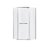 Душова кабіна без піддона Lidz Dozorca SC90x90.CRM.LOW.TR п`ятикутна (SD00047604)