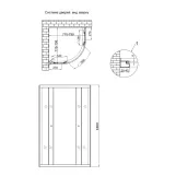 Душевая кабина Lidz Latwa SC80x80.SAT.HIGH.GR, стекло тонированное 4 мм без поддона Фото - 1