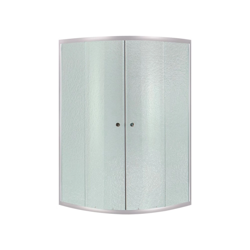 Душова кабіна без піддону Lidz Latwa SC90x90.SAT.HIGH.FR, напівкругла (SD00047612)