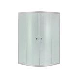 Душова кабіна без піддону Lidz Latwa SC90x90.SAT.HIGH.FR, напівкругла (SD00047612)