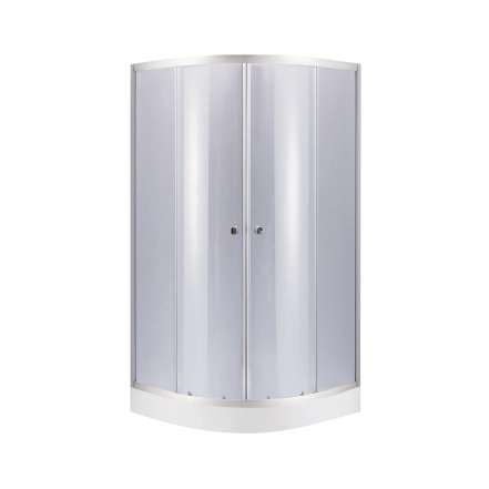 Набор Lidz душевая кабина Latwa SC80x80.SAT.LOW.GR, стекло тонированное 4 мм + поддон Kupala