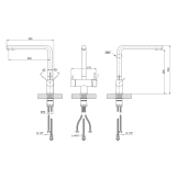Змішувач для кухні Lidz Aria 020F1 (k35) LDARI020F1NKS43359 Nickel Фото - 1