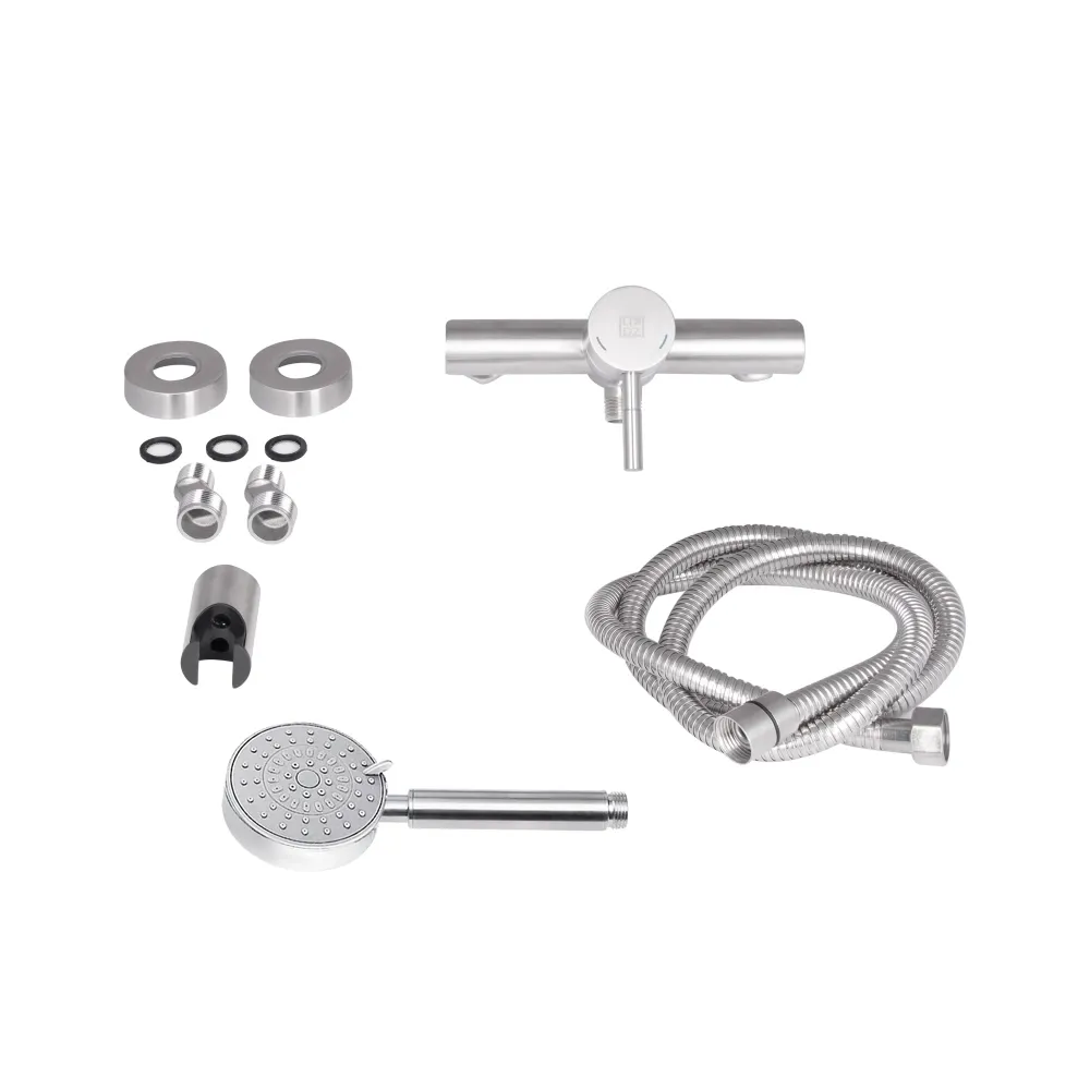 Змішувач для душу Lidz Aria 010 (з душовим гарнітуром) (k35) LDARI010NKS43361 Nickel Фото - 3