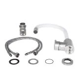 Смеситель для кухни Lidz Aria 015F3 с гибким изливом (k35) LDARI015F3WHI43362 White/Nickel Фото - 3
