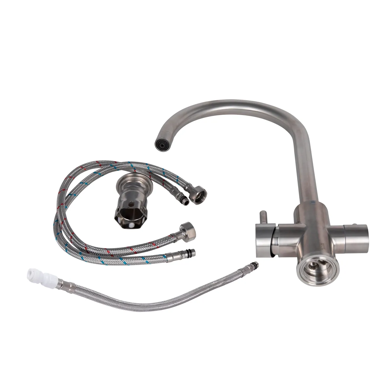 Смеситель для кухни Lidz Aria 020F (k35) LDARI020FNKS43365 Nickel Фото - 4