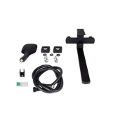 Смеситель для ванны Lidz Kubis 005 (с душевым гарнитуром) Black (SD00049501) Фото - 1