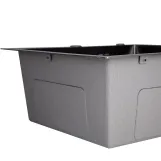 Мийка для кухні інтегрована Lidz Handmade H5050B (LDH5050BPVD43619) Brushed Black PVD 3,0/1,0 мм Фото - 5