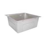 Мийка для кухні інтегрована Lidz Handmade H5050G (LDH5050GPVD43620) Brushed Grey PVD 3,0/1,0 мм Фото - 2