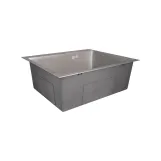 Мойка для кухни интегрированная Lidz Handmade H6050G (LDH6050GPVD43622) Brushed Grey PVD 3,0/1,0 мм Фото - 2