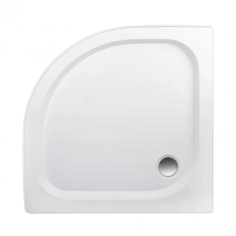 Душевой поддон Lidz Kapielka ST90x90x14 низкий, полукруглый, диаметр слива 52 мм  Фото - 2
