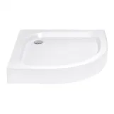 Душевой поддон Lidz Kapielka ST90x90x14 низкий, полукруглый, диаметр слива 52 мм 