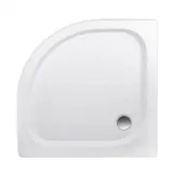 Душевой поддон Lidz Kapielka ST90x90x14 низкий, полукруглый, диаметр слива 52 мм  Фото - 2