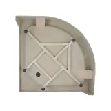 Душевой поддон Lidz KAPIELKA ST80x80x14 низкий, полукруглый, диаметр слива 52 мм Фото - 3