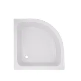 Душова кабіна Latwa SC90x90.SAT.MID.FR полукругла, скло Frost 4 мм + Душовий піддон KAPIELKA ST90x90x26, з панеллю Lidz Фото - 8