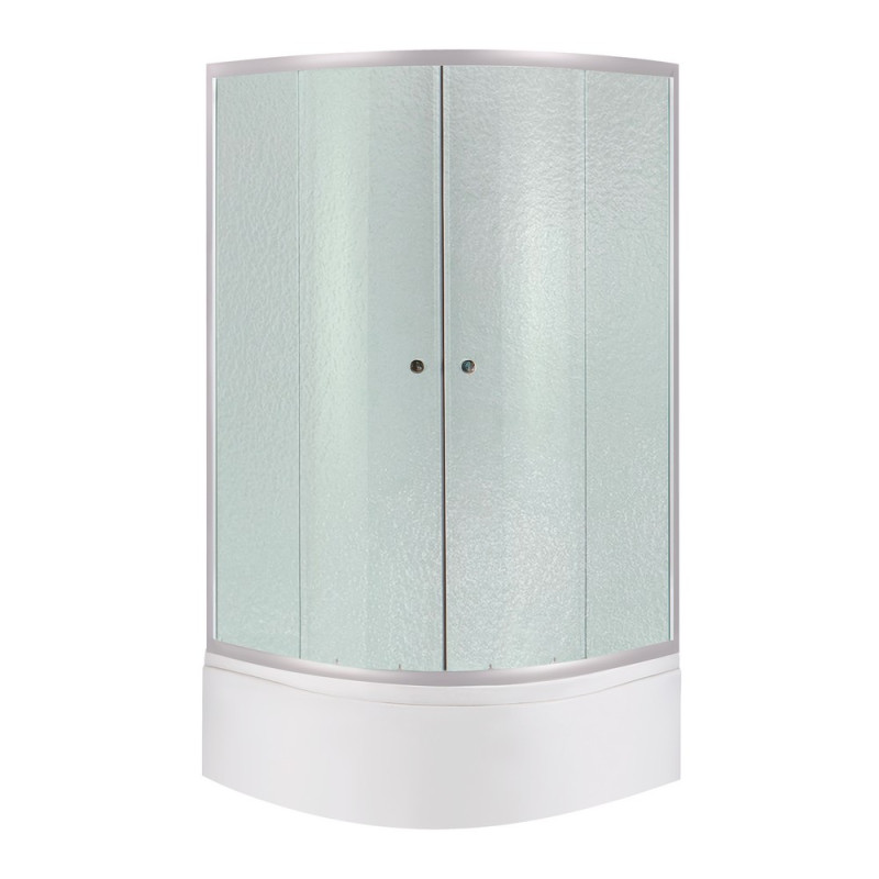 Душова кабіна з піддоном Lidz Latwa SC90x90.SAT.HIGH.FR Kapielka, напівкругла (SD00050783)
