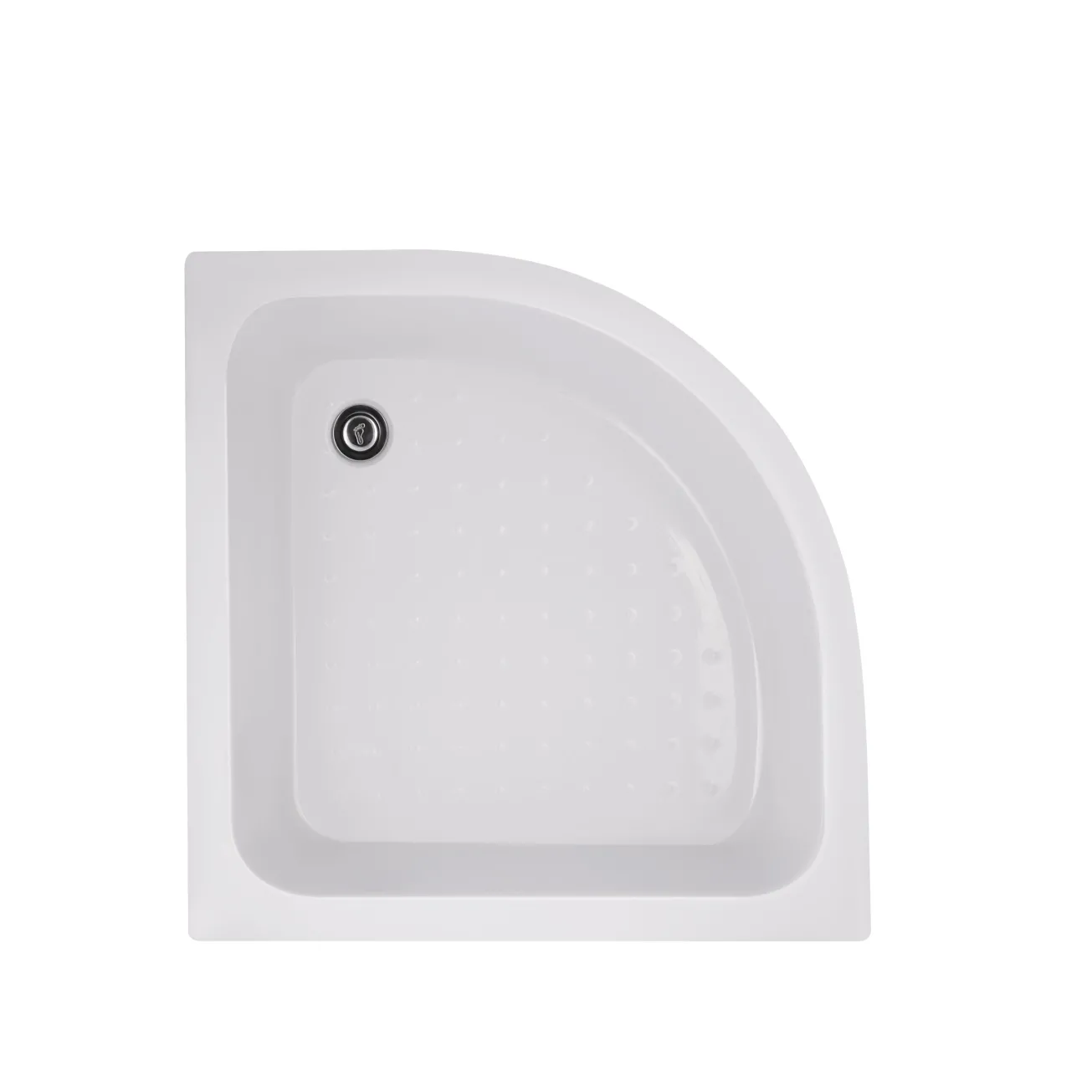 Душевая кабина Latwa SC80x80.SAT.MID.GR полукруглая, стекло тон. 4 мм + Душевой поддон KAPIELKA ST80x80x26, с панелью Lidz Фото - 8