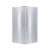 Душевая кабина Latwa SC80x80.SAT.MID.GR полукруглая, стекло тон. 4 мм + Душевой поддон KAPIELKA ST80x80x26, с панелью Lidz Фото - 2
