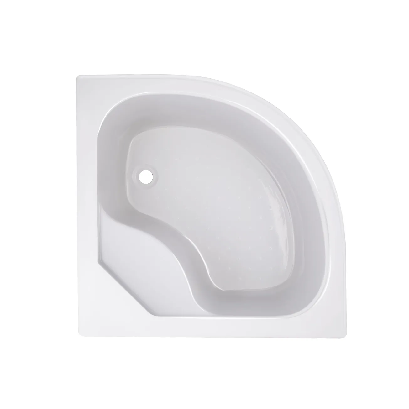 Душова кабіна Latwa SC80x80.SAT.HIGH.FR полукругла, скло Frost 4 мм + Душовий піддон KAPIELKA ST80x80x41, з панеллю Lidz Фото - 8