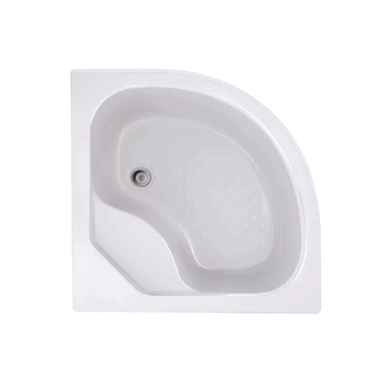 Душевая кабина Latwa SC90x90.SAT.HIGH.GR полукруглая, стекло тон 4 мм + Душевой поддон KAPIELKA ST90x90x41, с панелью Lidz Фото - 8