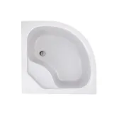 Душевая кабина Latwa SC90x90.SAT.HIGH.GR полукруглая, стекло тон 4 мм + Душевой поддон KAPIELKA ST90x90x41, с панелью Lidz Фото - 8