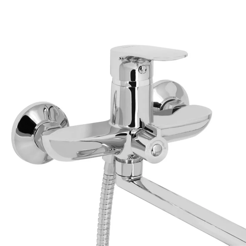 Смеситель для ванны Lidz Arrow 0052 (с душевым гарнитуром) Chrome (SD00051078) Фото - 4