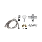 Змішувач для ванни Lidz Arrow 0061 (з душовим гарнітуром) Chrome (SD00051080) Фото - 1