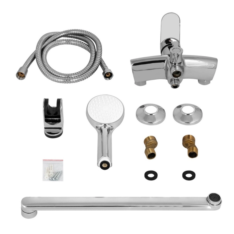 Змішувач для ванни Lidz Tani 005 (з душовим гарнітуром) Chrome (SD00051086) Фото - 1